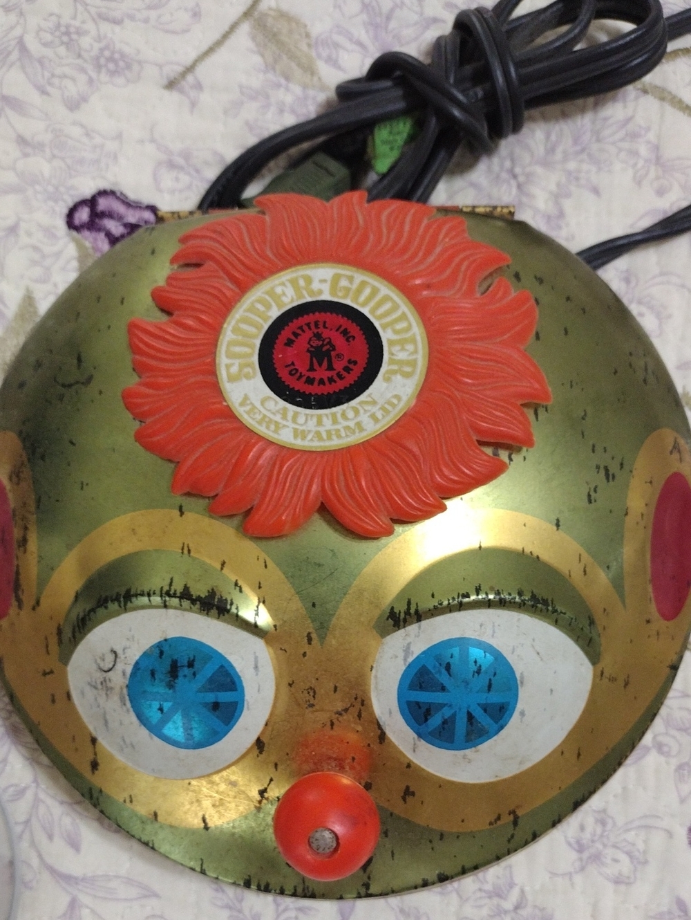 Mattel Super-Gooper Kids Other Vintage Gold Face Toy 1966 Edible Candy Machine